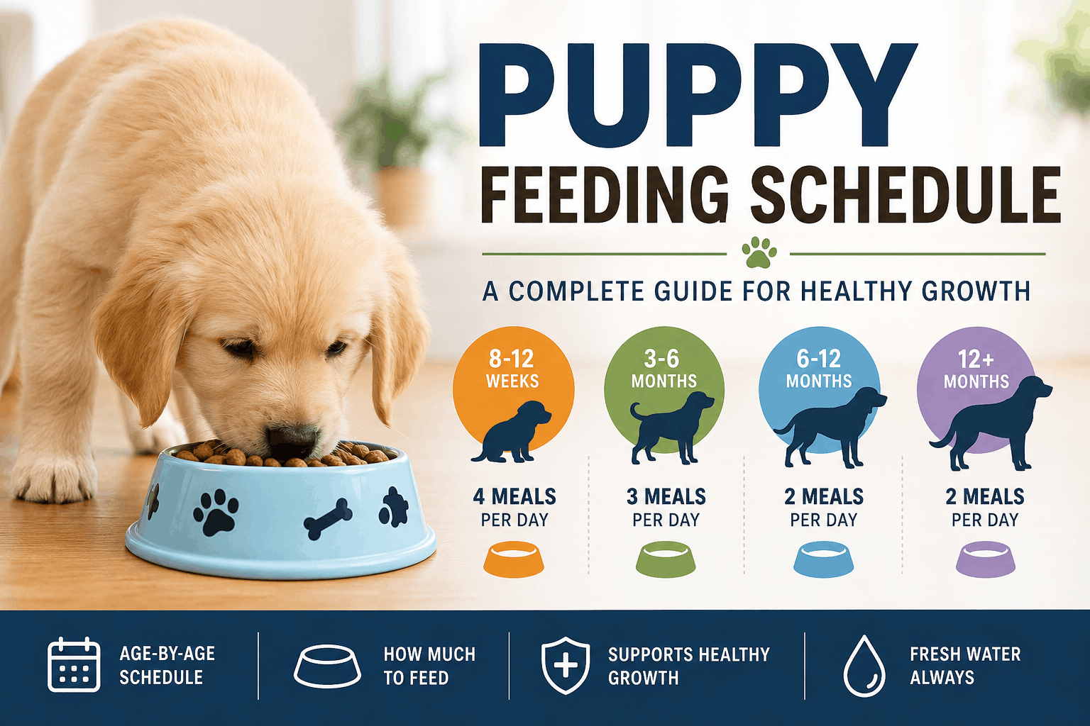 Puppy Feeding Schedule (2026): Complete Feeding Chart by Age