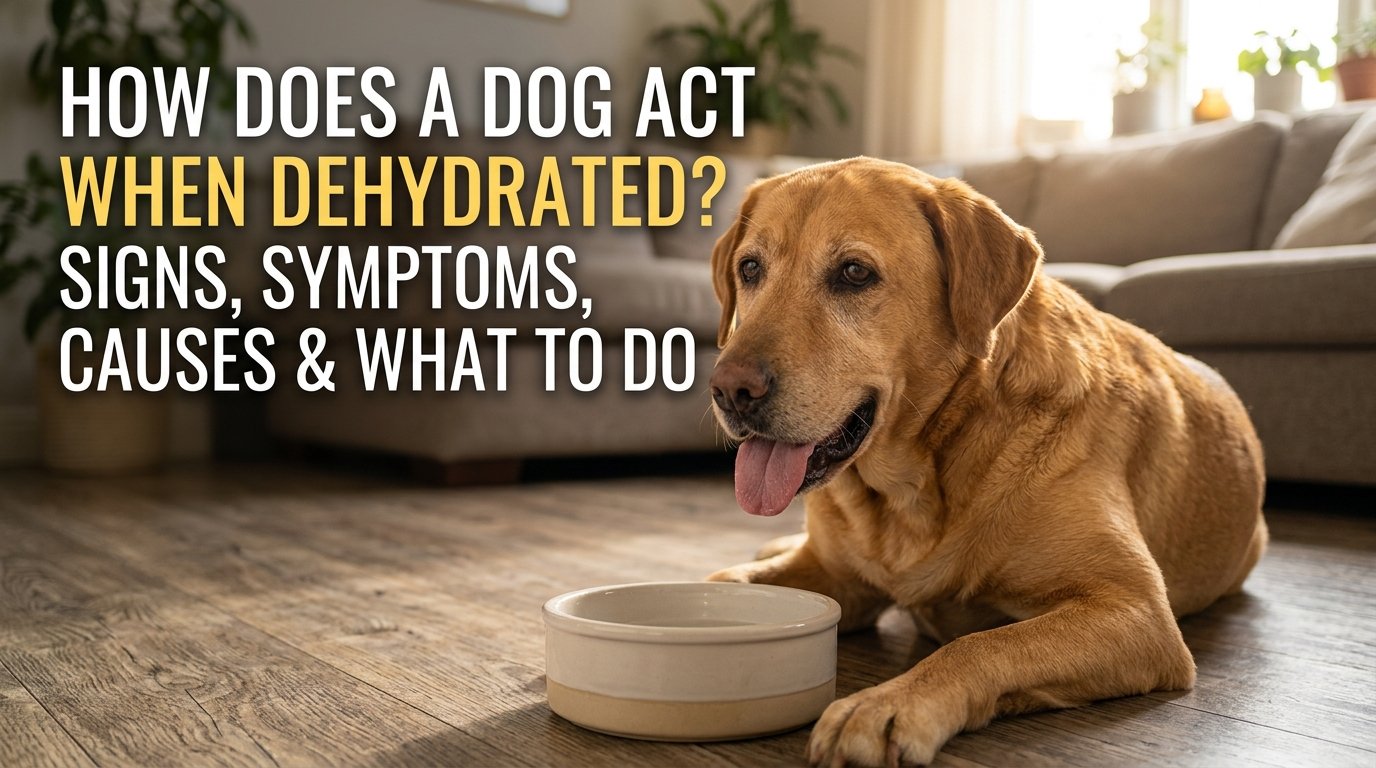 How Does a Dog Act When They’re Dehydrated? Signs, Symptoms, Causes & What to Do