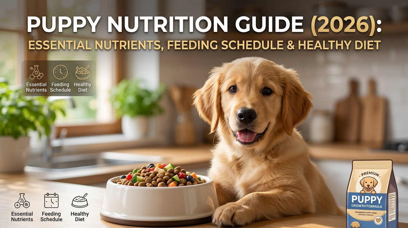 Puppy Nutrition Guide (2026): Essential Nutrients, Feeding Schedule & Healthy Diet