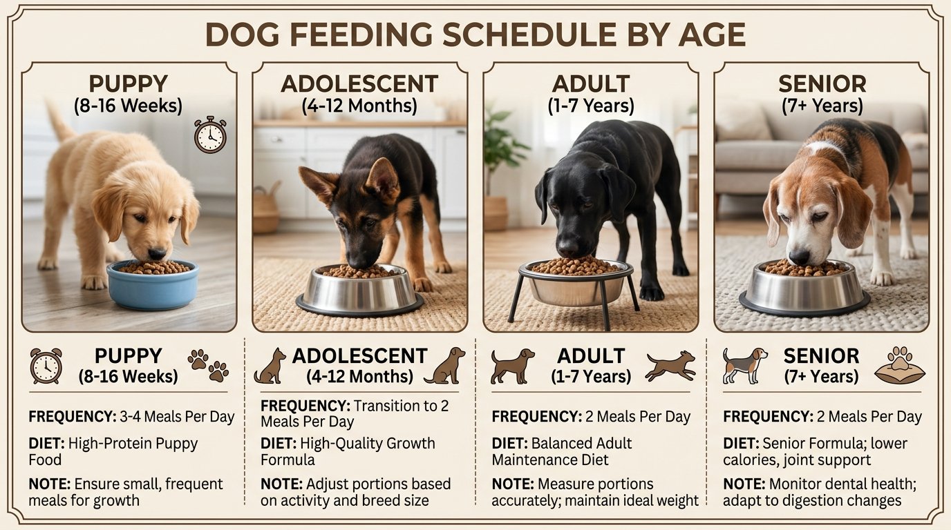 Dog Feeding Schedule by Age